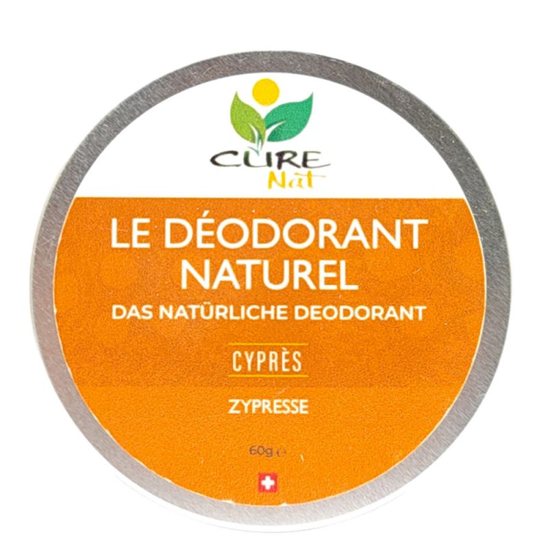Deodorante biologico in crema con bicarbonato, Cipressi - 60g - Curenat