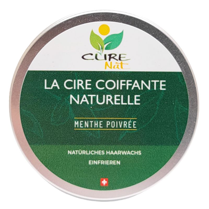 Cire coiffante, 100% naturel et artisanal, Menthe Poivrée - 50g - Curenat
