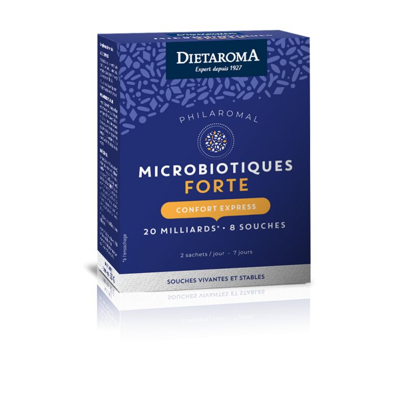Philaromal Forte Express, Lactic Fermenters 8 Stämme/20 Milliarden & natürliche Fasern. - 14 Beutel - Dietaroma