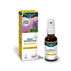 Respiréa, Spray BIO aux 7 huiles essentielles pour dégager le nez - 30ml - Dietaroma