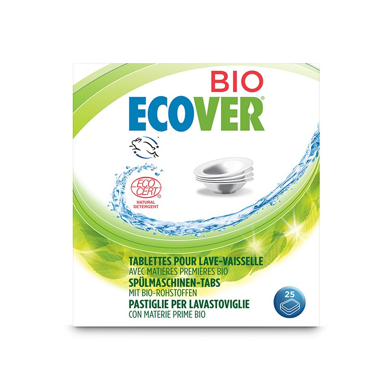Ancien emballage: Tablettes Bio pour lave-vaisselle - 25 pièces - ECOVER