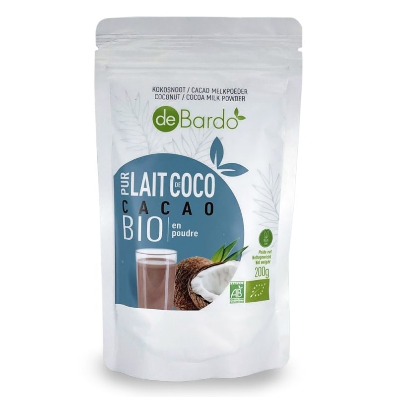 Bio Pflanzenmilchpulver - VEGIDRINK, Kokosnuss & Kakao BIO - 200g - De Bardo