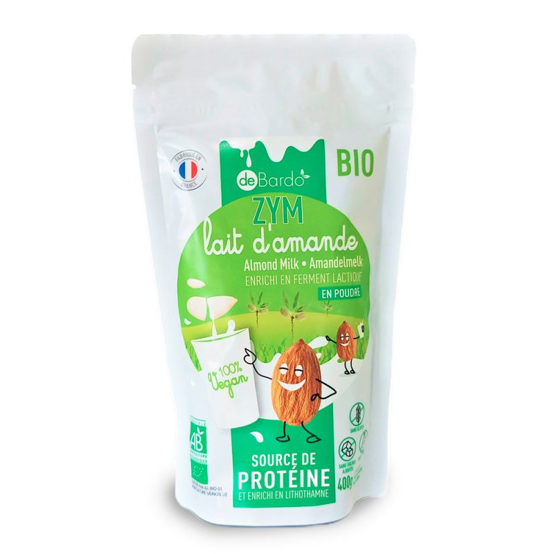Latte Vegetale in Polvere BIO - BARDO'ZYM, Mandorla Probiotici - 400g - De Bardo