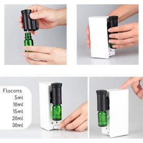 Diffuseur huiles essentielles par nébulisation en direct, MOBYSENS Noir - ZEN'Arôme