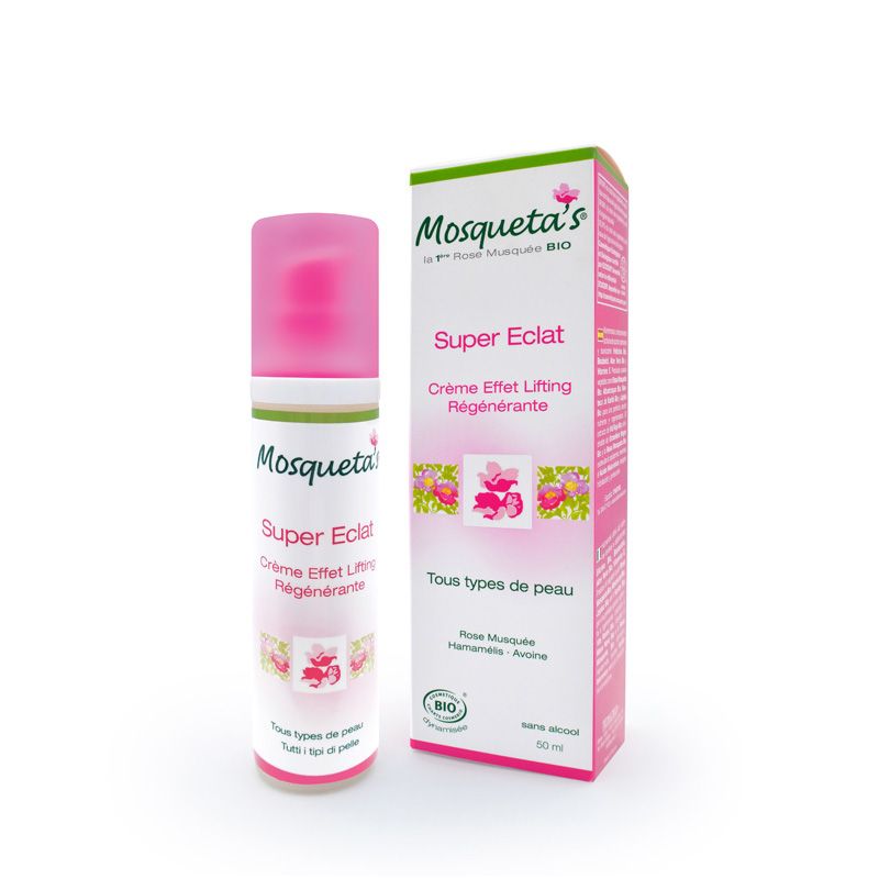 Super Eclat, crème effet lifting, régénérante - 50ml - Mosqueta's