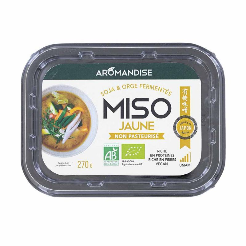 Traditionelles Gelbes Miso BIO, Der Umami Geschmacks-Booster - 270g - Aromandise