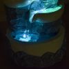 Wasserspender - "Ganda" mit 4 Stufen von Wasserfällen (mit LED-Beleuchtung) - Zen'Light