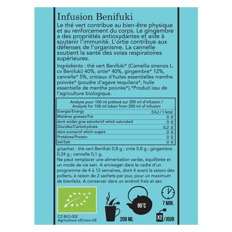 Benifuki-Tee zur Atemwegs- und Immununterstützung - 18 Beutel - Aromandise