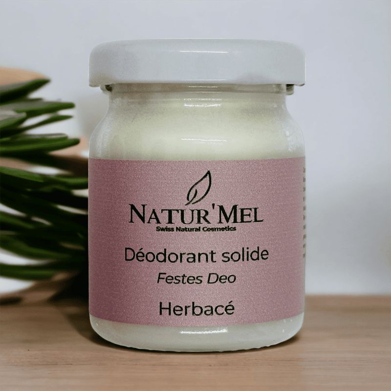 Deodorante solido svizzero biologico, L'Erbaceo - 50ml - Natur'Mel Cosm'Ethique