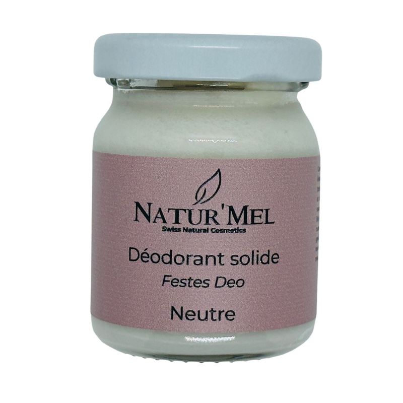 Déodorant solide Suisse & BIO, Le Neutre (sans huiles essentielles) - 50ml - Natur'Mel Cosm'Ethique