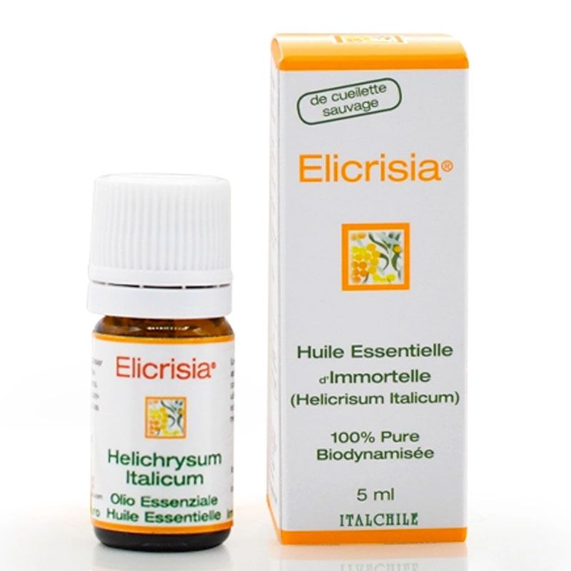 Olio essenziale di Immortelle (Helicrisium), raccolto in natura, 100% puro e biodinamizzato - 5ml - Mosqueta's