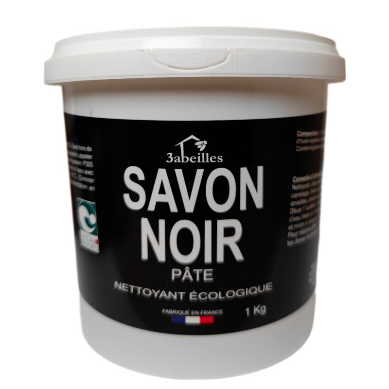 Savon Noir écologique en pâte à l'huile de Tournesol Bio  - 1kg - 3 Abeilles