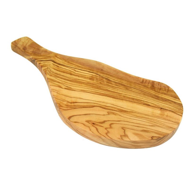 Tagliere per burro o cipolle in legno d'ulivo - da 25 a 29 cm circa - Olivenholz Erleben