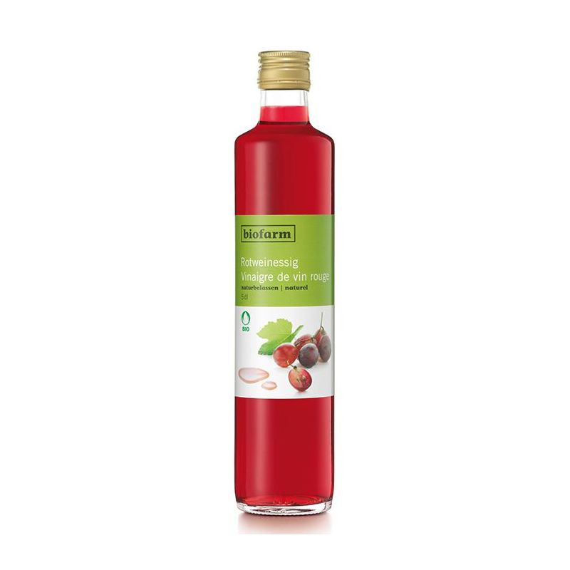 Vinaigre de vin rouge BIO - 500ml - Biofarm