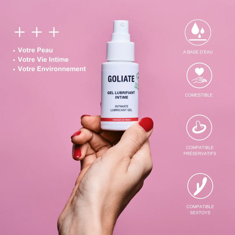 Set per rituali intimi "Plaisir à deux" - Vegano, naturale e biologico - 3 prodotti sensuali - Goliate