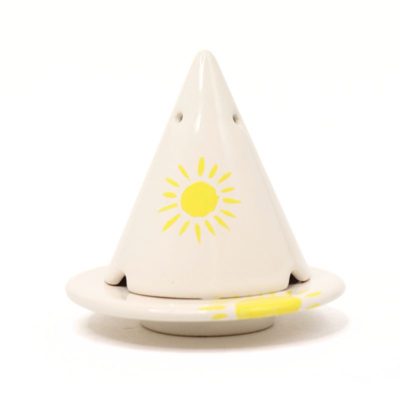 Lampe Merlin, Diffuseur pour bois de cade (Peinte à la main), Sun (Soleil)  - Ambiance Cade