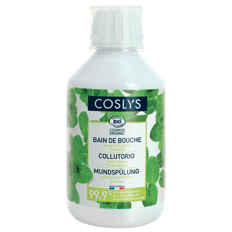 BIO Mundspülung mit Minze für einen frischen und natürlichen Atem - 250ml - Coslys