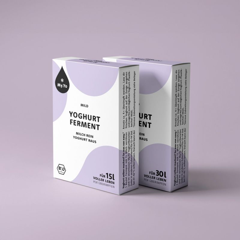 Ferment BIO pour yogourt, DOUX - 3 sachets de 5g - My.Yo