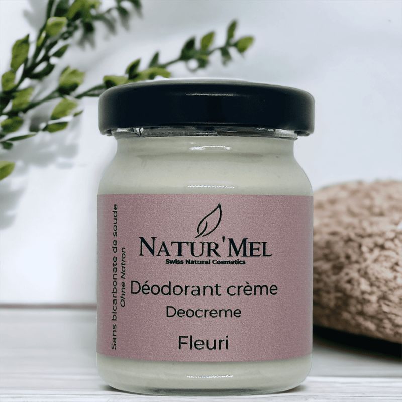 Déodorant Crème Suisse & BIO, Le Fleuri (Version sans bicarbonate & végan) - 50ml - Natur'Mel Cosm'Ethique