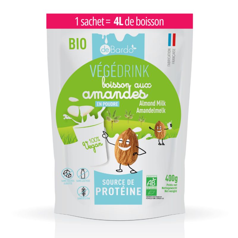 Lait de Jument & Amandes en poudre BIO - BARDO'JUM - 400g - De Bardo