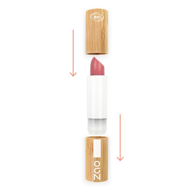 Baume Color & Repulp, Hydrate et repulpe, Rose nude - 100% naturel, Bio & Vegan - N°485 - Zao