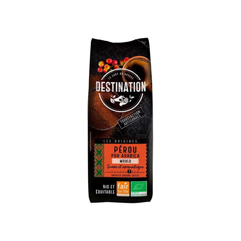 Kaffee Peru reiner Arabica (gemahlen) Max Havelaar - 250 g - Destination