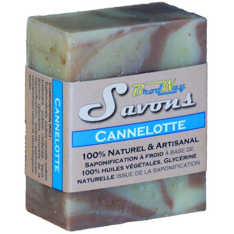 Savon Artisanal Suisse "Cannelotte" - 100% naturel, saponification à froid – 80g - BrodWay