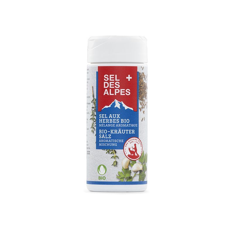 Sel aux herbes BIO (Suisse), Mélange aromatique - 80g - Saline de Bex