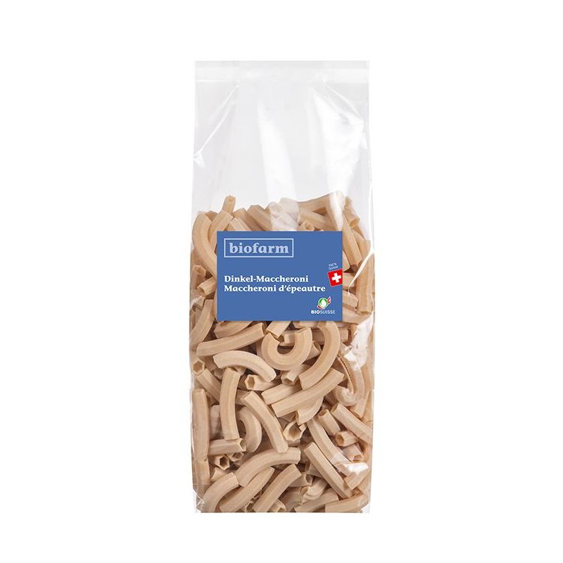 Maccheroni mit Dinkel Bio (Schweiz) - 500g - Biofarm