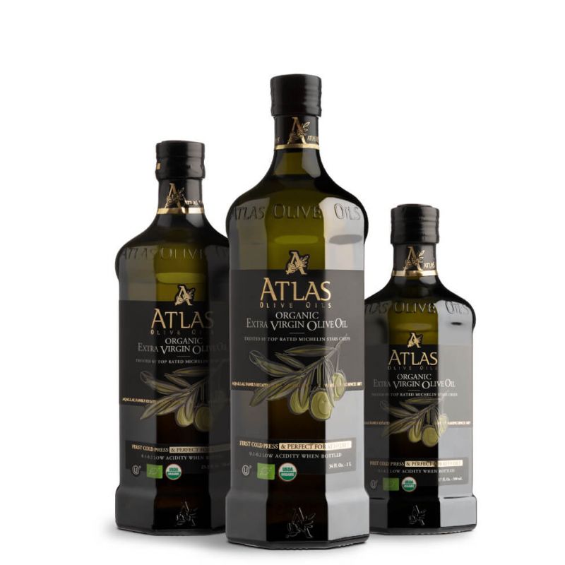 Natives Olivenöl extra BIO aus dem Atlasgebirge (Marokko) - Von Sterneköchen anerkannt - 500ml - Atlas Olive Oils