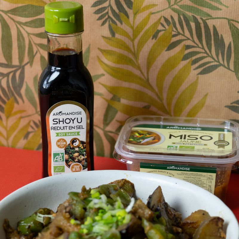 Sojasauce, Shoyu, Salzreduziert (25% weniger Salz) - 152ml - Aromandise