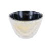 Tazza in ghisa smaltata bianca e oro - 0,12 litri - Aromandise