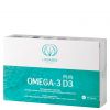 Omega-3 D3 Plus – Alto dosaggio (EPA 960 mg e DHA 386 mg), certificato ORIVO – 60 capsule – Lindaren