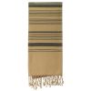 Fouta aus Bio-Baumwolle, Kollektion SAND, Asche - 200x100 cm - Karawan