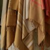 Fouta aus Bio-Baumwolle, Kollektion SAND, Asche - 200x100 cm - Karawan