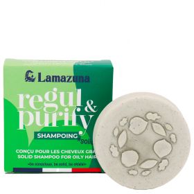Shampoo solido per capelli grassi - Argilla verde e spirulina - 70g - Lamazuna