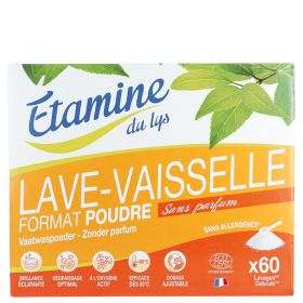 BIO-Geschirrspülpulver für Waschautomat (Duftfrei) - 1,3 kg - Etamine du Lys