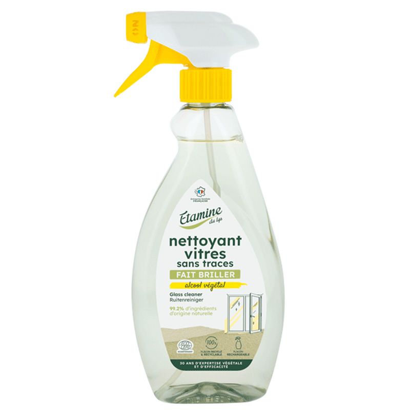 Bio-Fensterreiniger ohne Streifen – Sprühflasche 500ml – Etamine du Lys