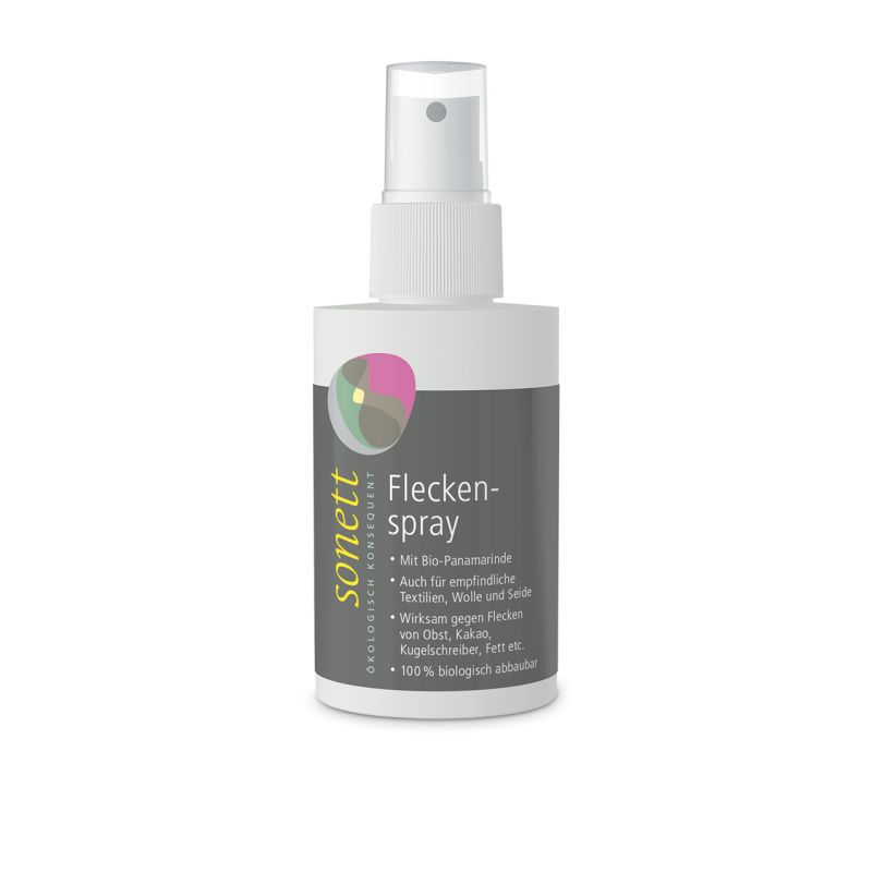 Spray détachant, 100% biodegradable - Textiles délicats, laine & soie - 100ml - Sonett