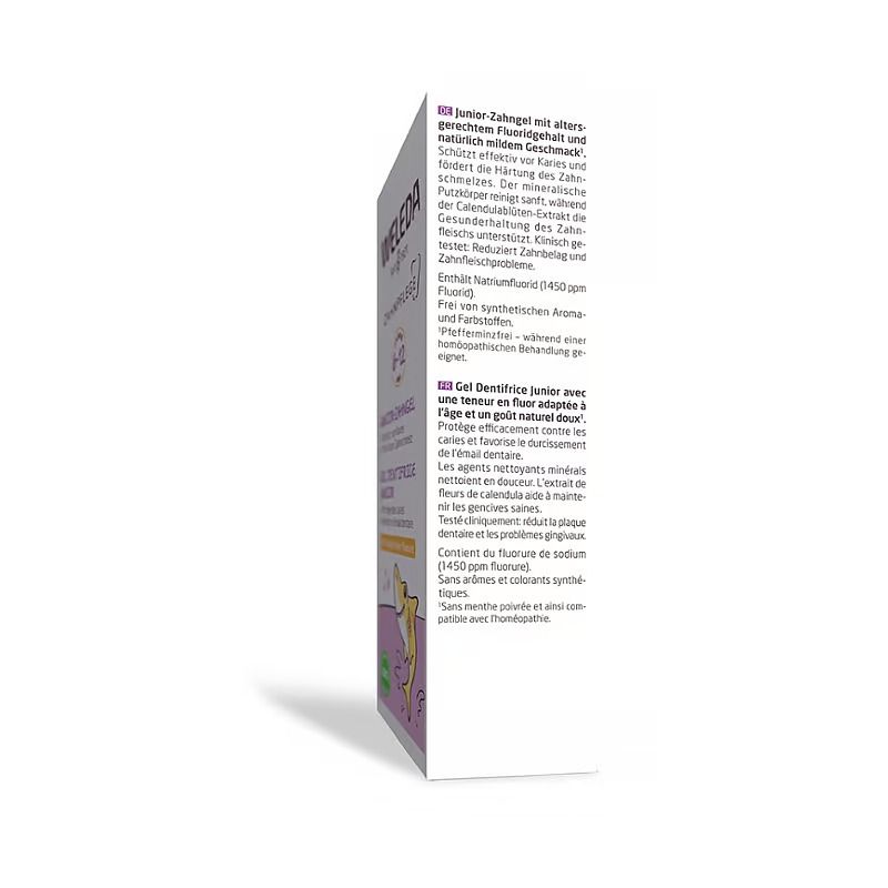 Gel-Zahnpasta Junior (6 bis 12 Jahre) mit Fluorid - 50ml - Weleda