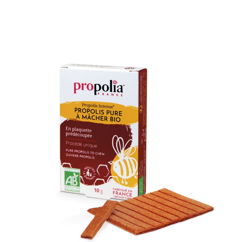 Propolis 100% Pure et Bio à mâcher - En plaquette de 10g - Propolia