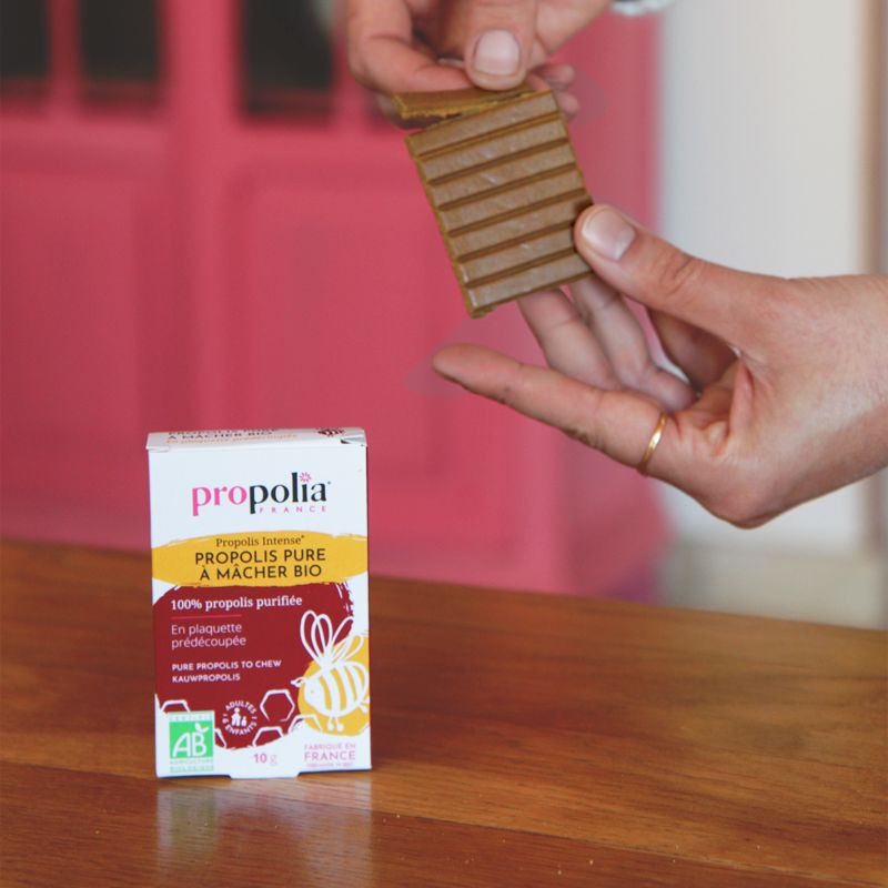 Propolis pure et BIO \u00E0 m\u00E2cher - 10g - Propolia