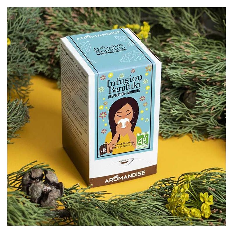 Infusion Benifuki Respiration Immunité - 18 sachets - Aromandise