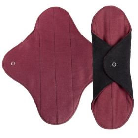 Assorbenti igienici lavabili e riutilizzabili in cotone 100% biologico, bicolore – 2 pezzi, Flusso moderato – Anaé