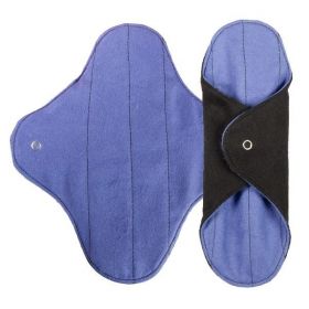 Wiederverwendbare Bio-Baumwoll-Binden, zweifarbig - 2 Stück, Leichter Fluss - Anaé