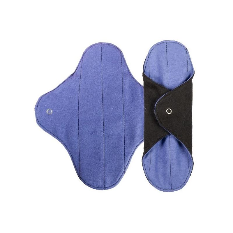 Wiederverwendbare Bio-Baumwoll-Binden, zweifarbig - 2 Stück, Leichter Fluss - Anaé