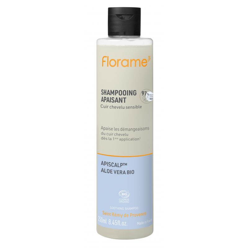 Shampoo BIO lenitivo e ipoallergenico all’Aloe vera – 250 ml – Florame