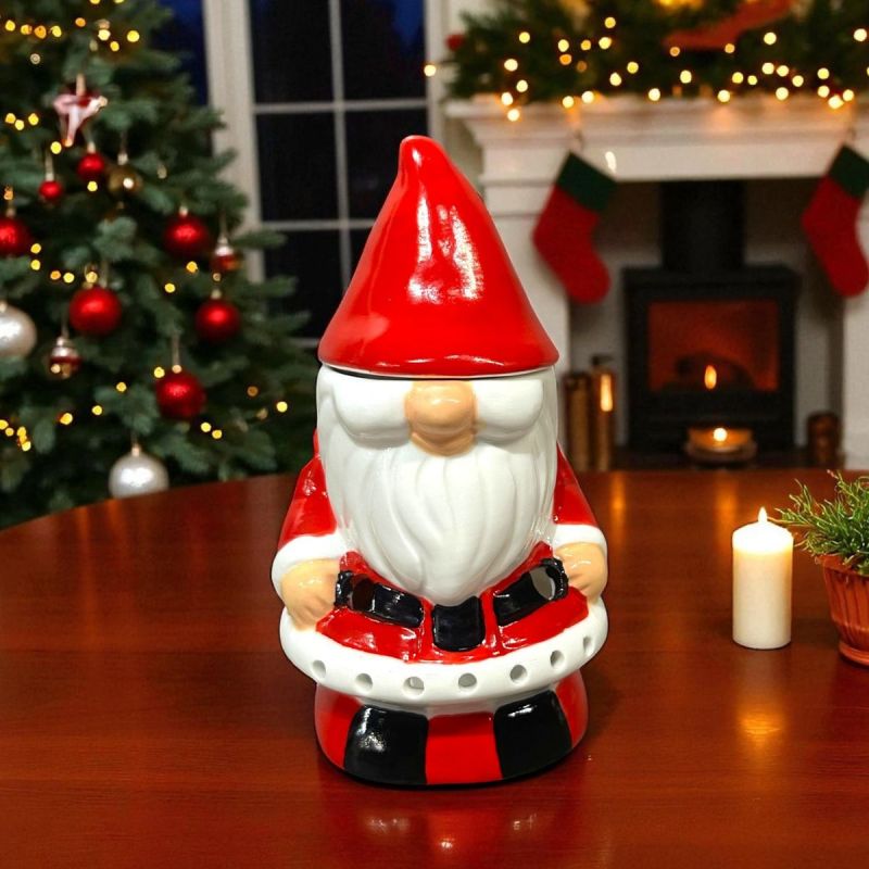 Brucia-essenze in ceramica con candela, Serie Festiva – Babbo Natale – ZEN’Arôme