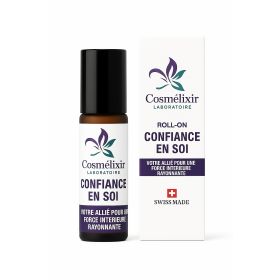 Roll-On agli oli essenziali Fiducia in Sé - Per una forza interiore radiosa - 10 ml - Cosmélixir