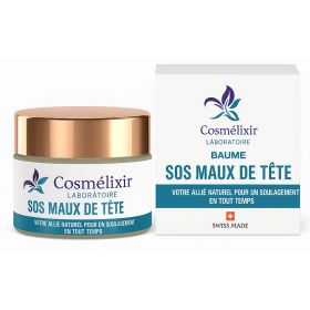 Baume SOS Maux de Tête - Soulage en tout temps - 30ml - Cosmélixir